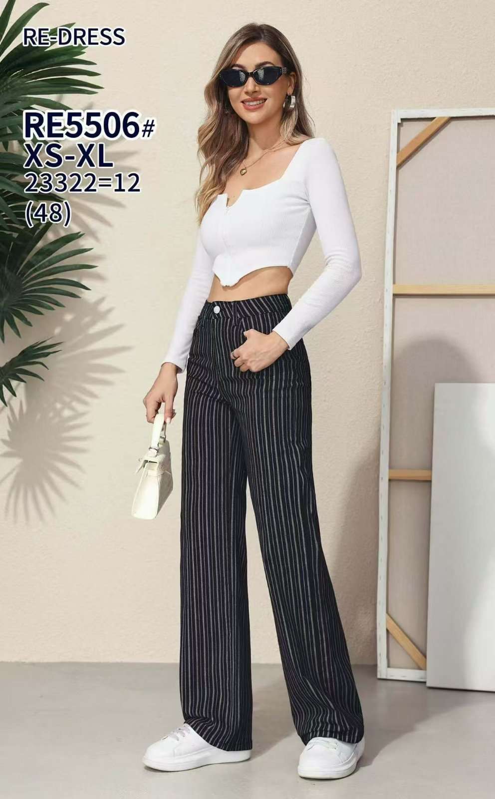 Jeansy  damskie, Size xs-xl, paczka  12szt ,1kolor