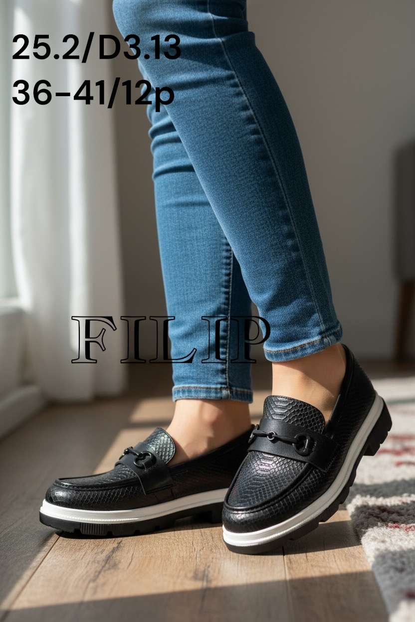 Buty Mokasyny Damskie (36-41, 12par)