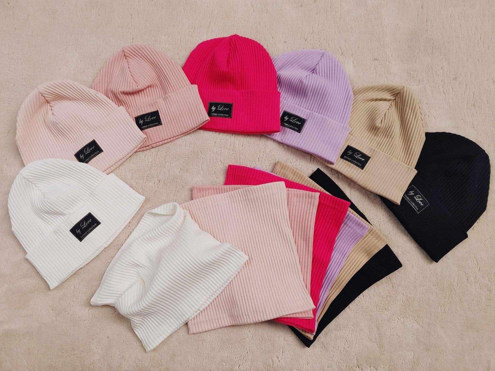 Komplet Czapki DZIECIĘCE, paczka 12szt, mix kolor