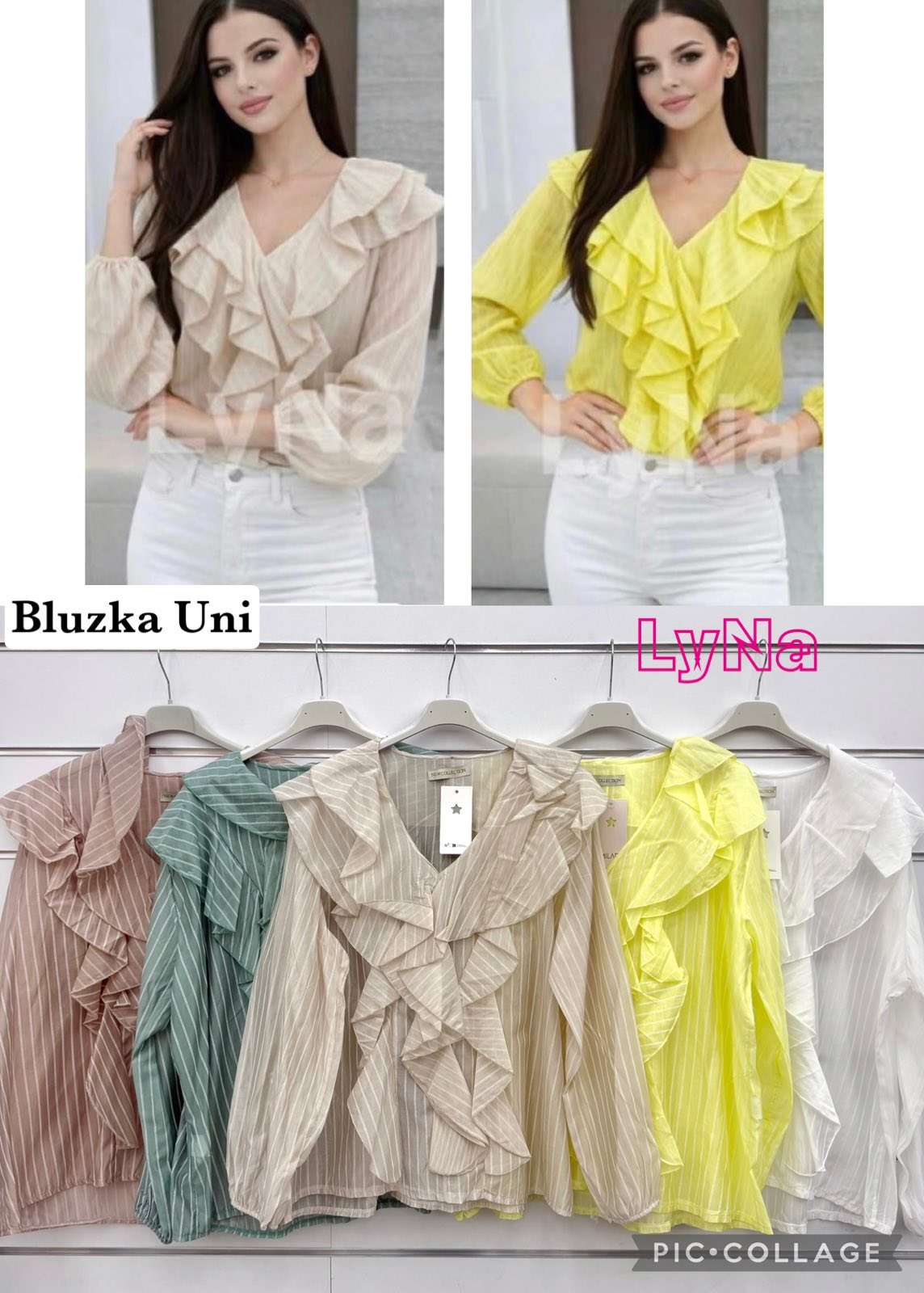 Koszule  Damskie wloska  , Size uni, paczka  6szt ,mix kolor