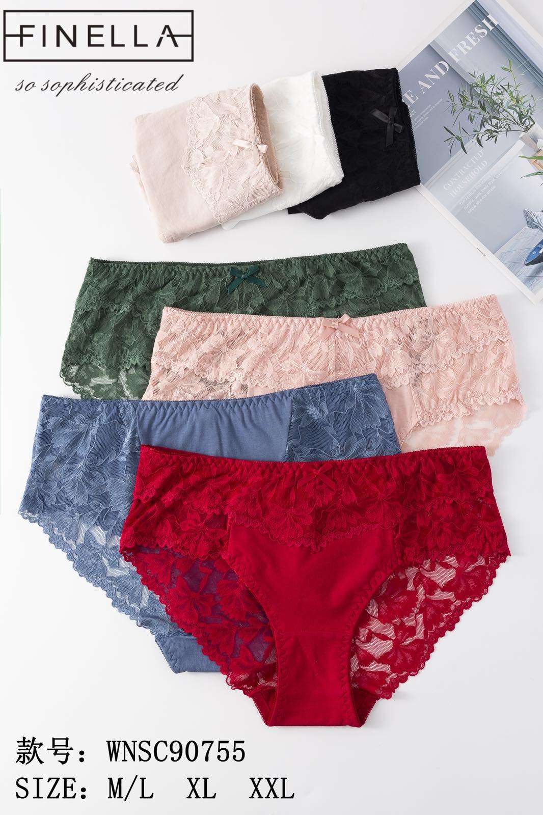 Majtki damskie,size m/l-2xl, paczka 24szt ,mix kolor