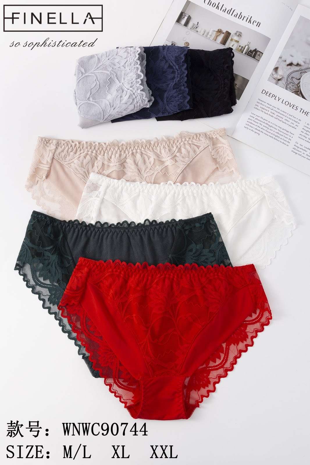 Majtki damskie,size m/l-2xl, paczka 24szt ,mix kolor