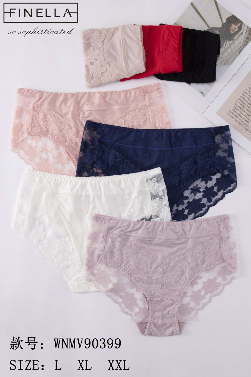 Majtki damskie,size xl-3xl, paczka 24szt ,mix kolor