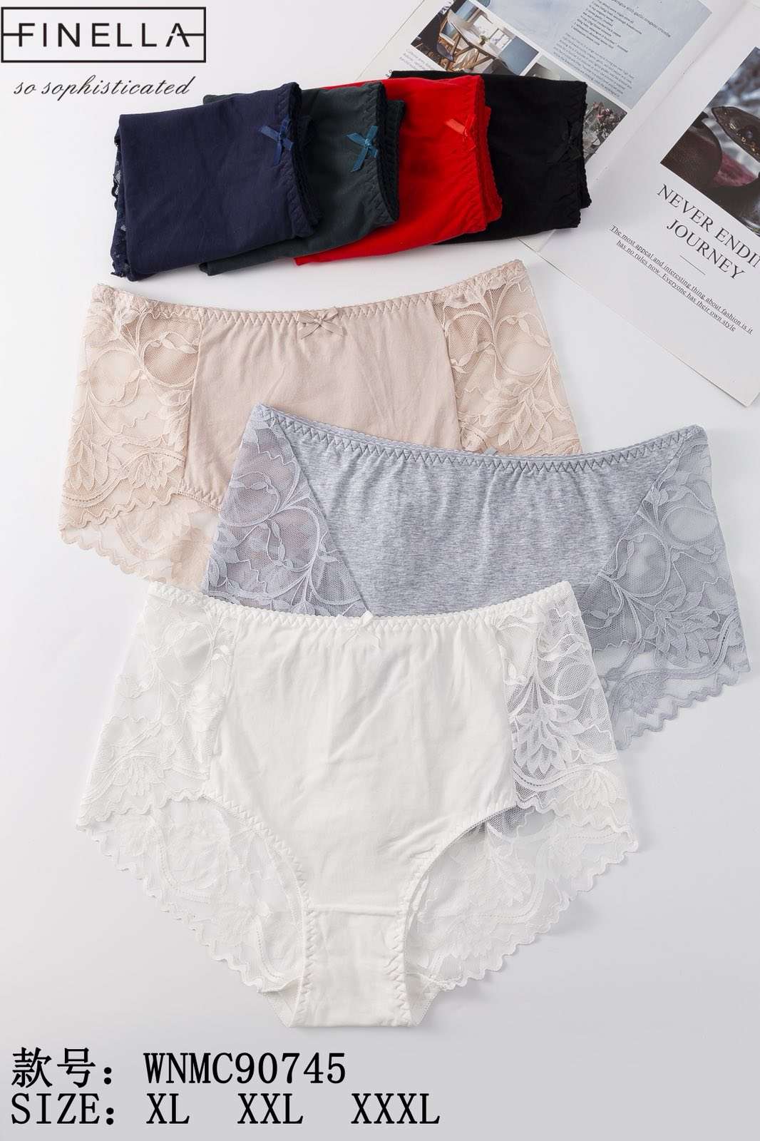 Majtki damskie,size xl-3xl, paczka 24szt ,mix kolor