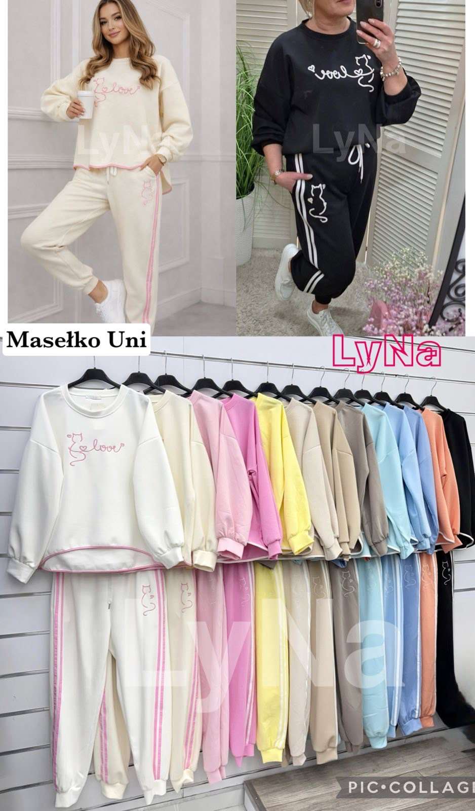 Komplety  Damskie wloska  , Size uni, paczka  6szt ,mix kolor