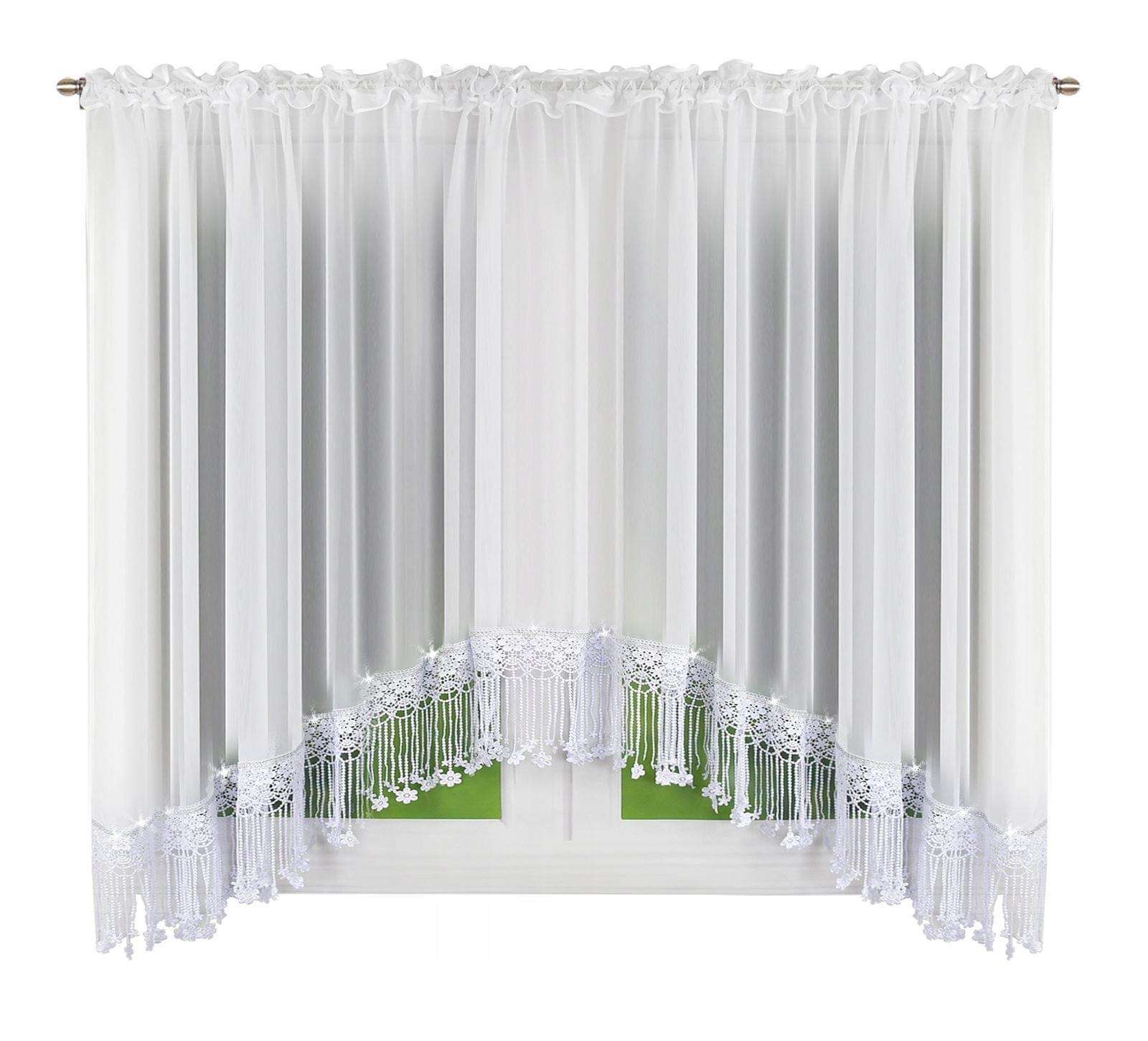 Firany Rozmiar: 180x400cm paczka 6szt ,1kolor