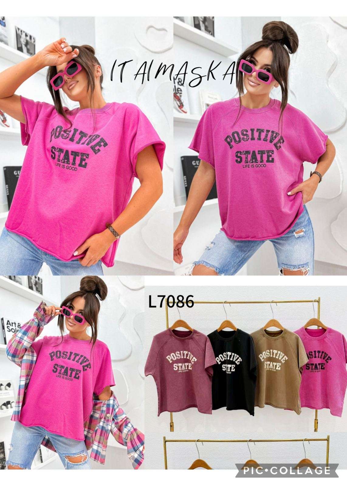 Bluzki damskie, Size uni, paczka  6szt ,mix kolor