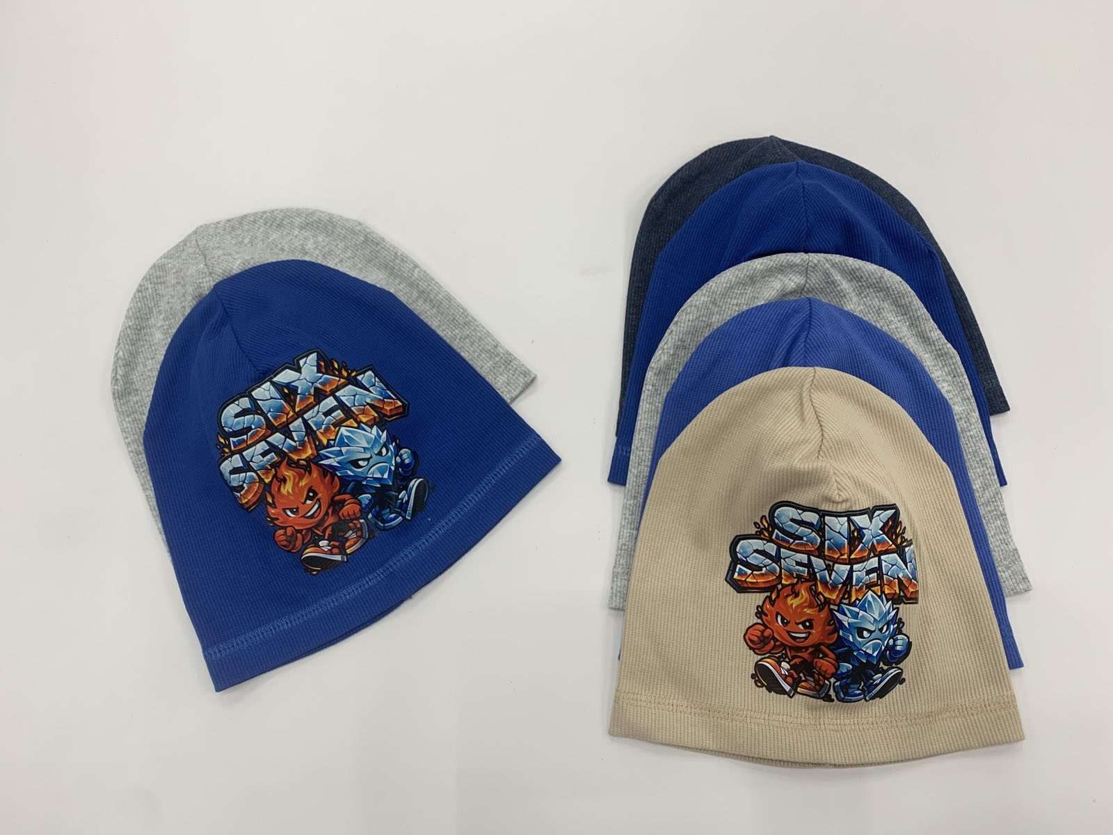 Czapki DZIECIĘCE, paczka 12szt, mix kolor