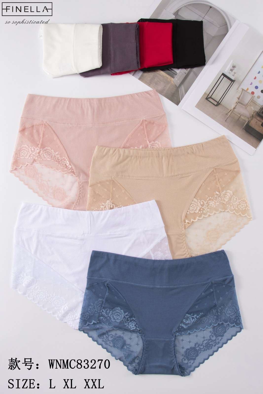 Majtki damskie,size l-2xl, paczka 24szt ,mix kolor