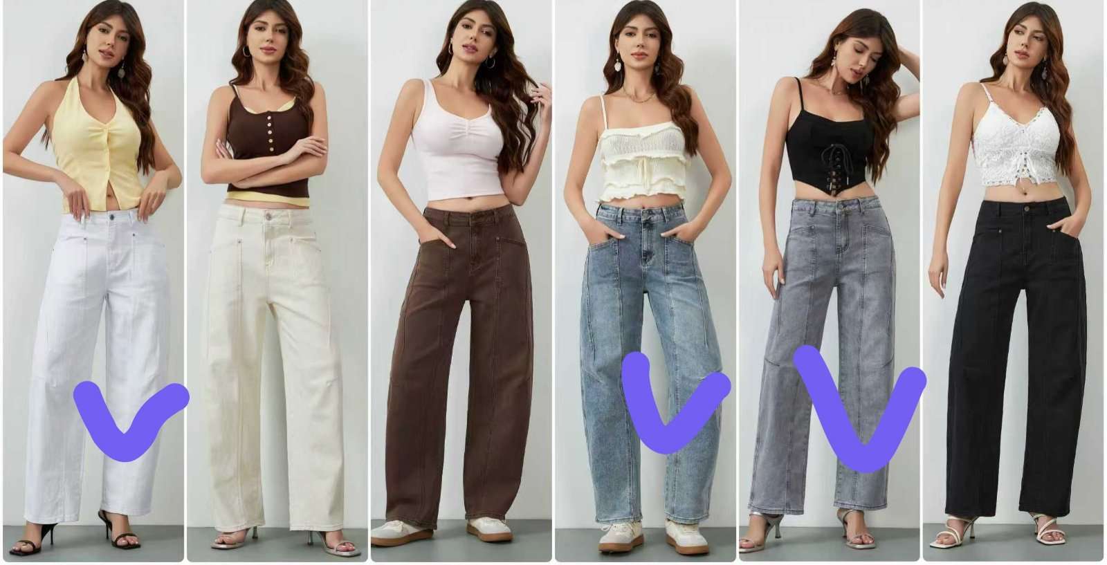 Jeansy  damskie, Size xs-xl, paczka  10szt ,1kolor