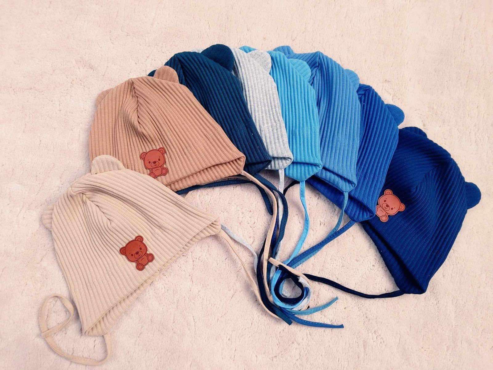 Czapki DZIECIĘCE, paczka 12szt, mix kolor