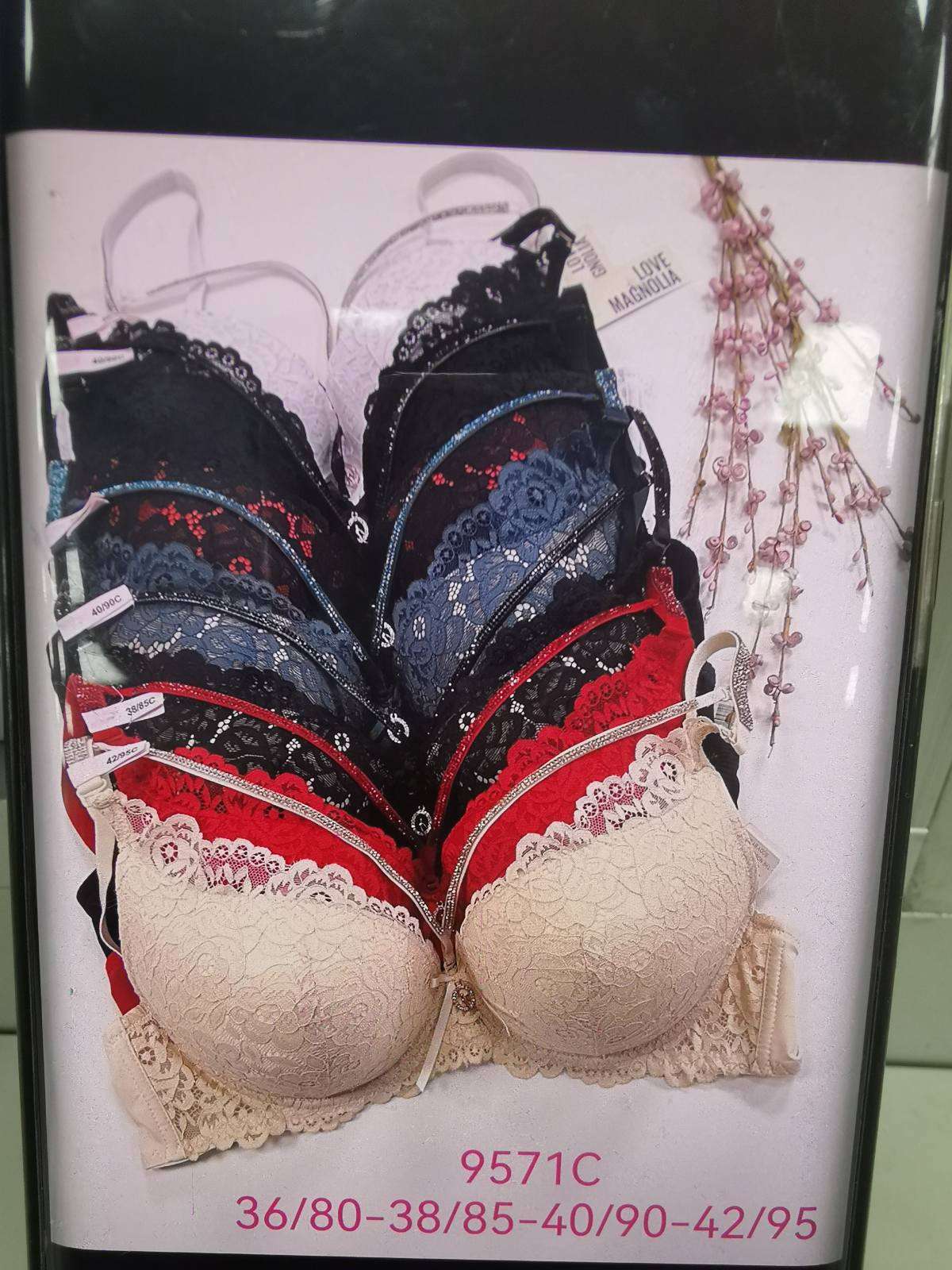 Biustonosz C damskie,size 36-42, paczka 6szt ,1kolor