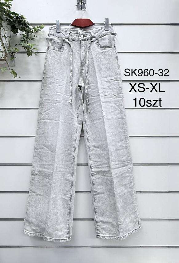 Jeansy  damskie, Size xs-xl, paczka  10szt ,1kolor