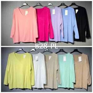 Bluzki  Damskie wloska  , Size uni, paczka  6szt ,mix kolor