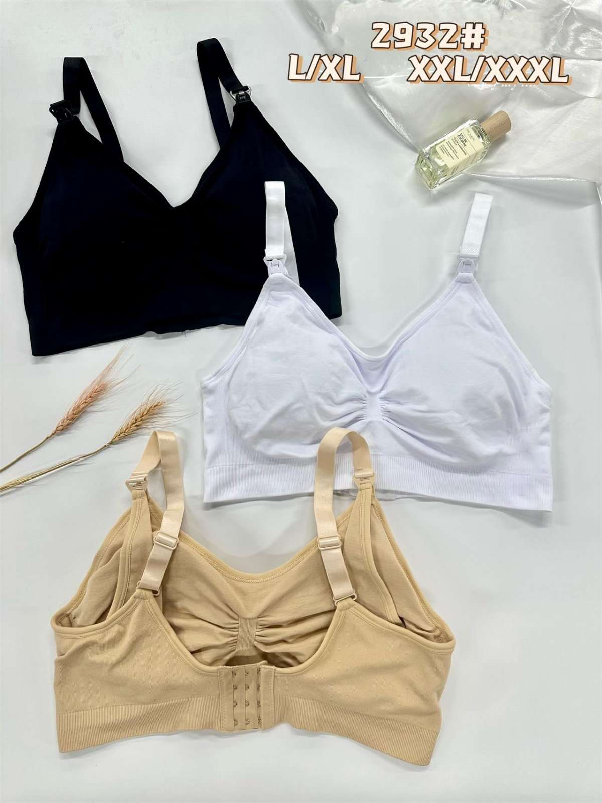 Biustonosz damskie,size l/xl-2/3xl, paczka 12szt , mix kolor