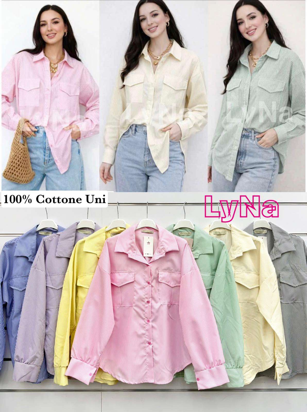 Koszule  Damskie wloska  , Size uni, paczka  6szt ,mix kolor