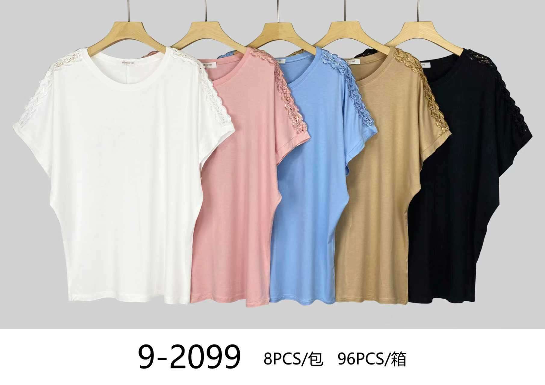 Bluzki damskie, Size uni, paczka  8szt ,mix kolor