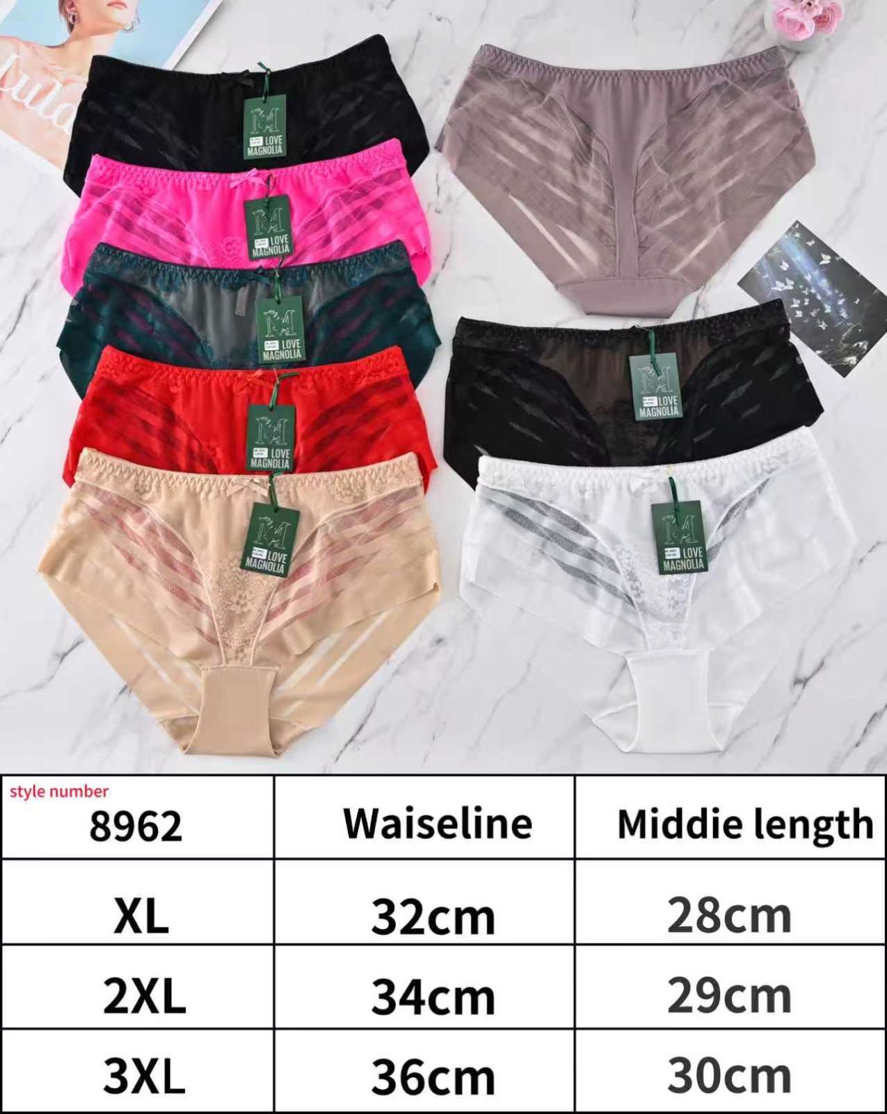 Majtki damskie,size xl-3xl, paczka 24szt ,mix kolor