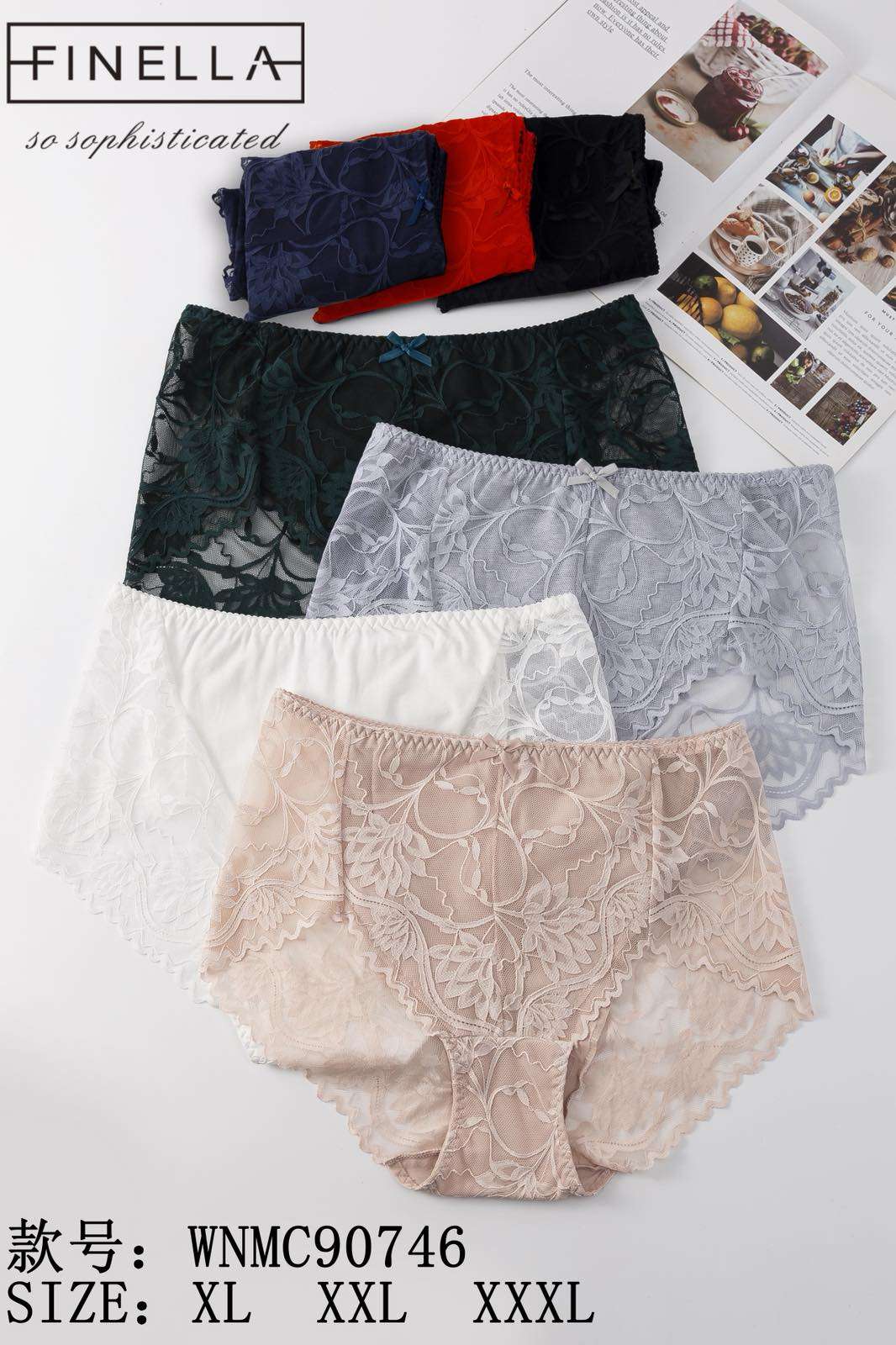 Majtki damskie,size xl-3xl, paczka 24szt ,mix kolor