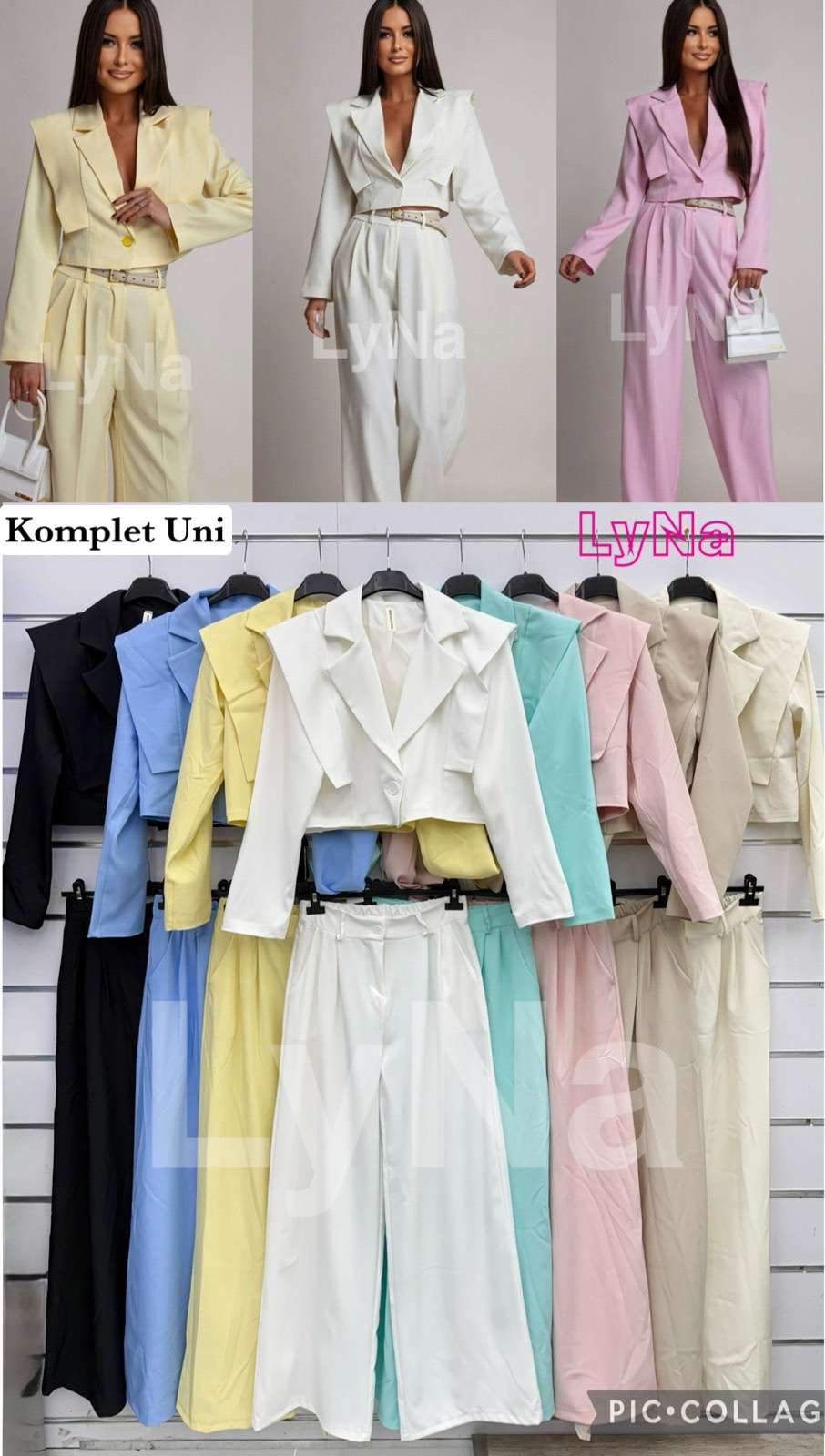 Komplety  Damskie wloska  , Size uni, paczka  6szt ,mix kolor