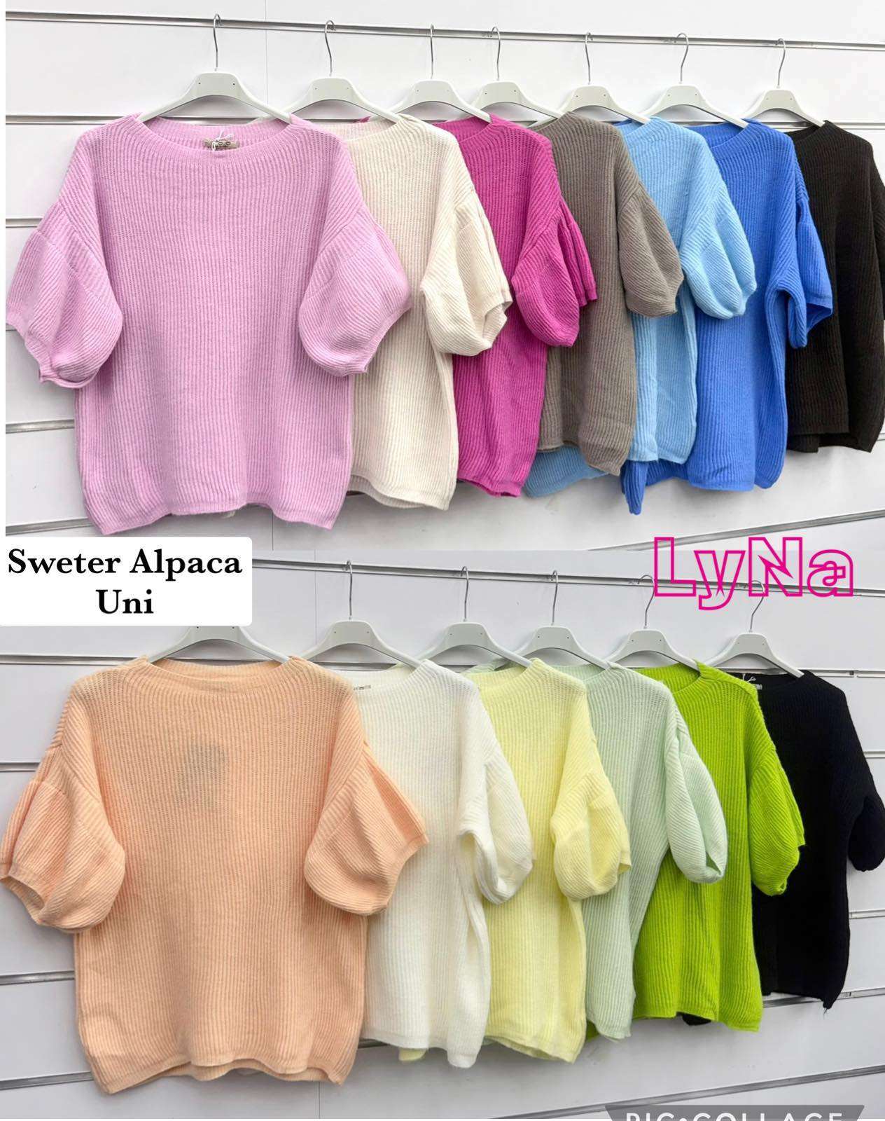 Swetry  Damskie wloska  , Size uni, paczka  6szt ,mix kolor