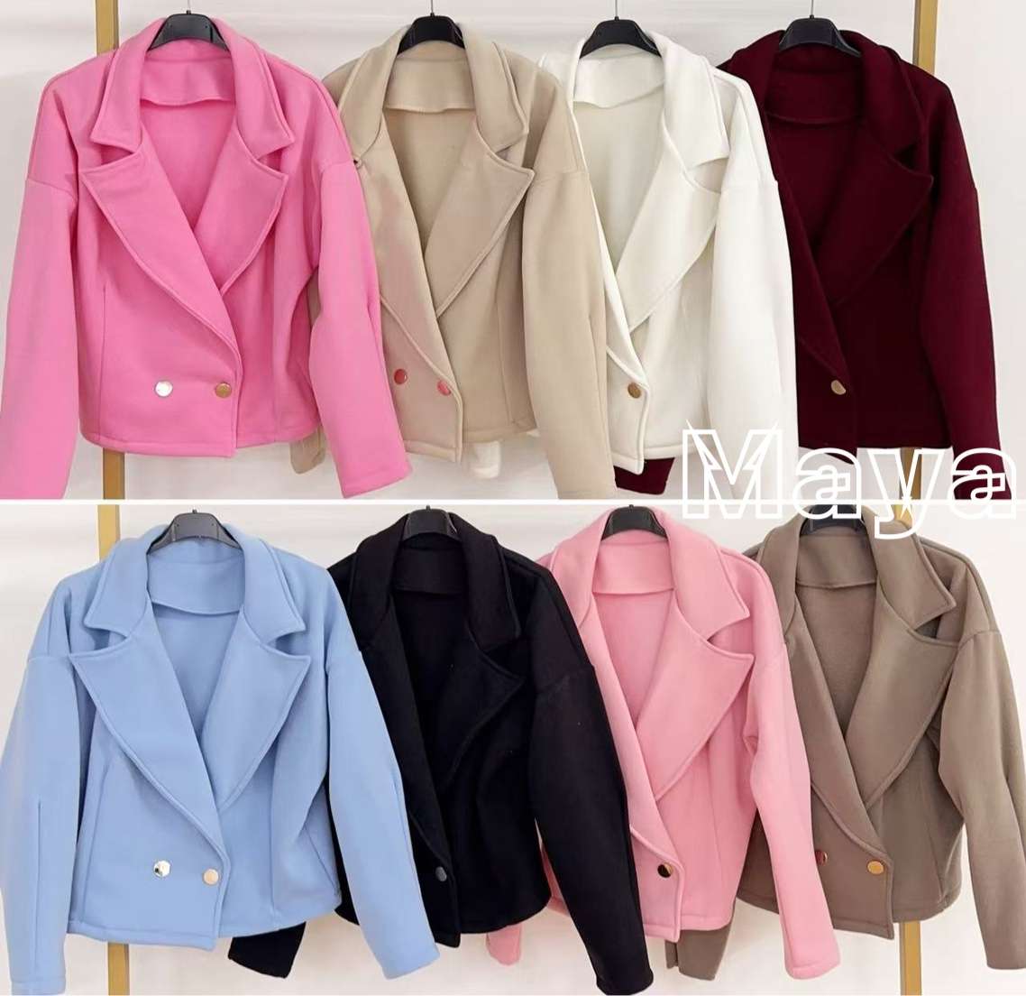 Marynarki damskie wloskie , Size uni , paczka 6szt ,mix kolor