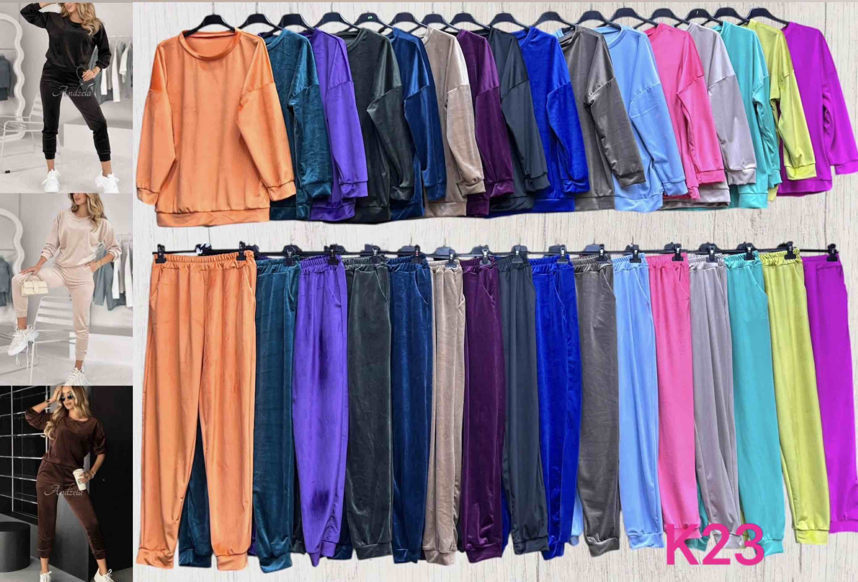 Komplety Damskie wloska  , Size uni, paczka  6szt ,mix kolor