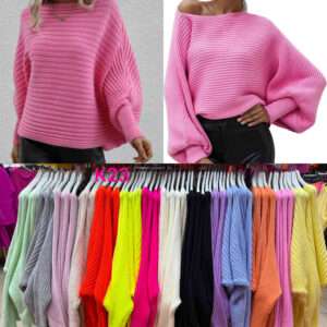 Swetry Damskie wloska  , Size uni, paczka 6szt ,mix kolor