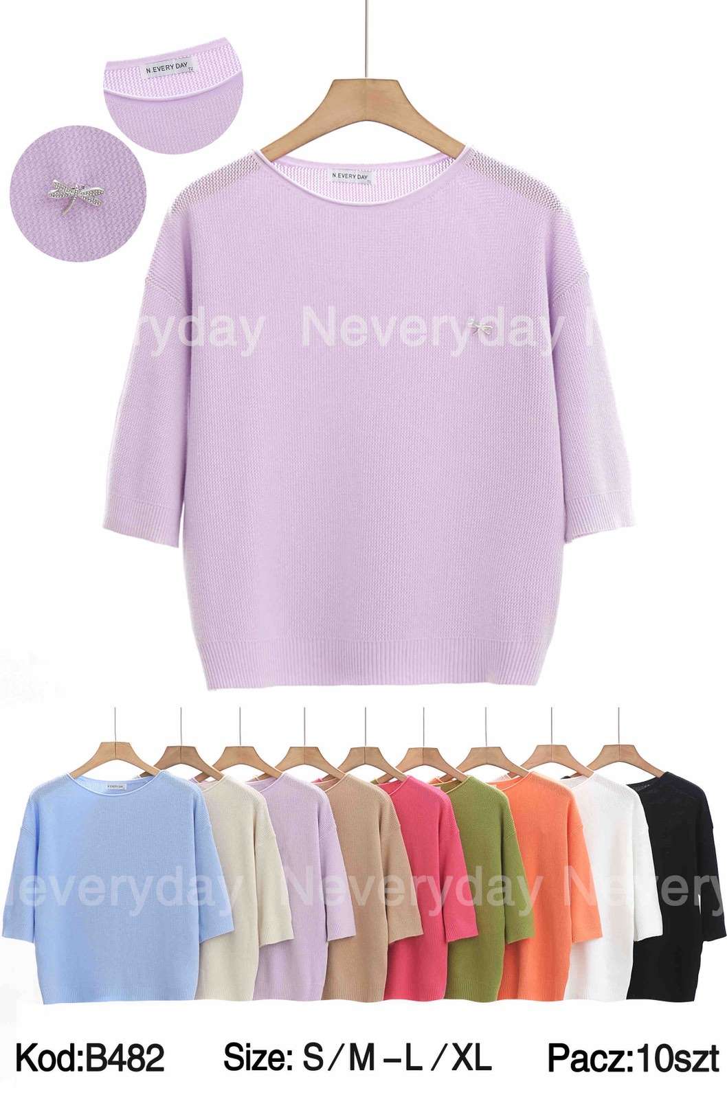 Swetry damskie , Size s/m-m/l, paczka 10szt ,mix kolor