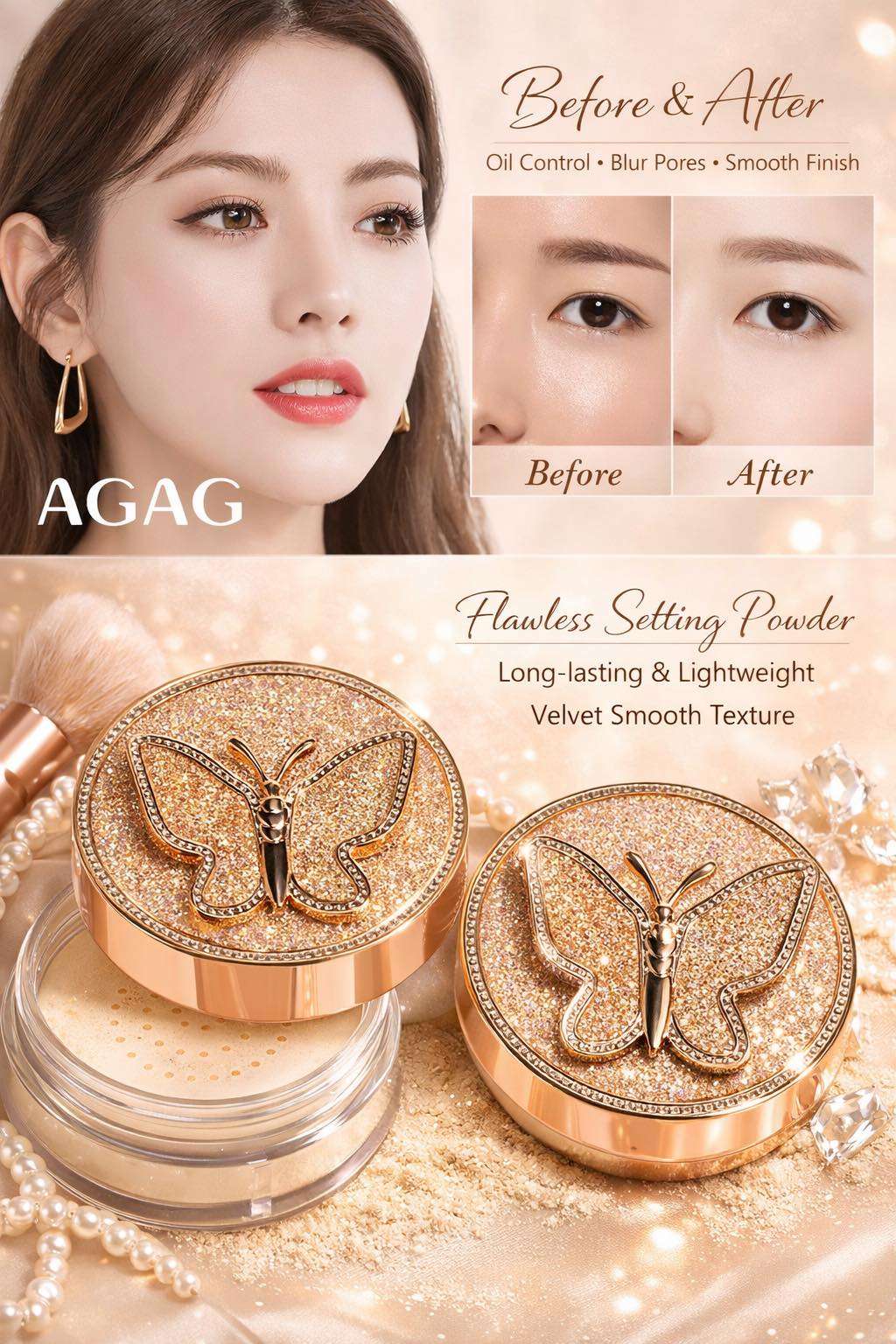 PREZENTACJA PRODUKTU – PUDER SYPKI AGAG  (12szt/Paczka )