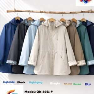 Kurtki Damskie wloska  , Size 2-6xl, paczka 5szt ,1kolor