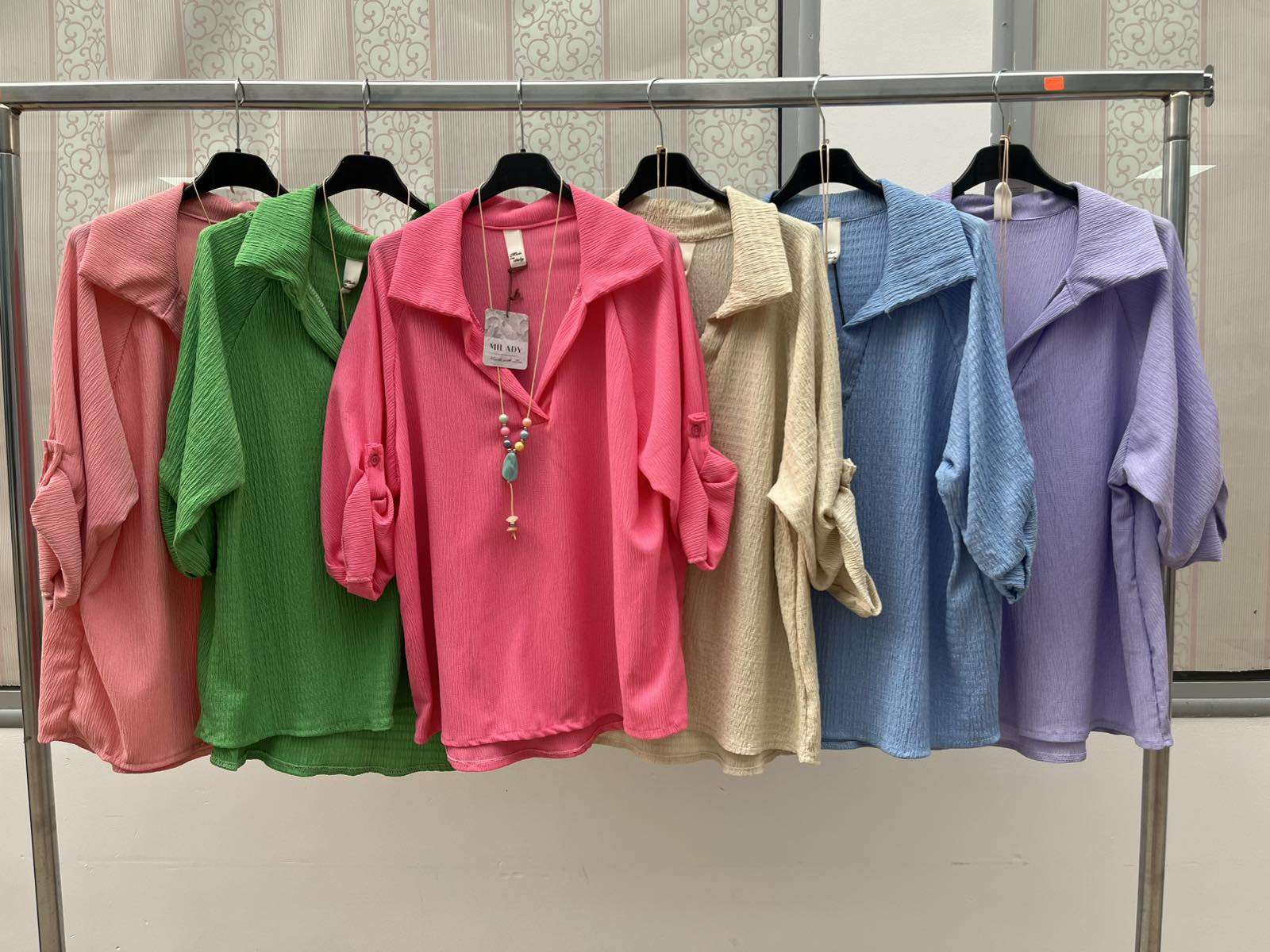 Bluzki  Damskie wloska  , Size uni, paczka  6szt ,mix kolor