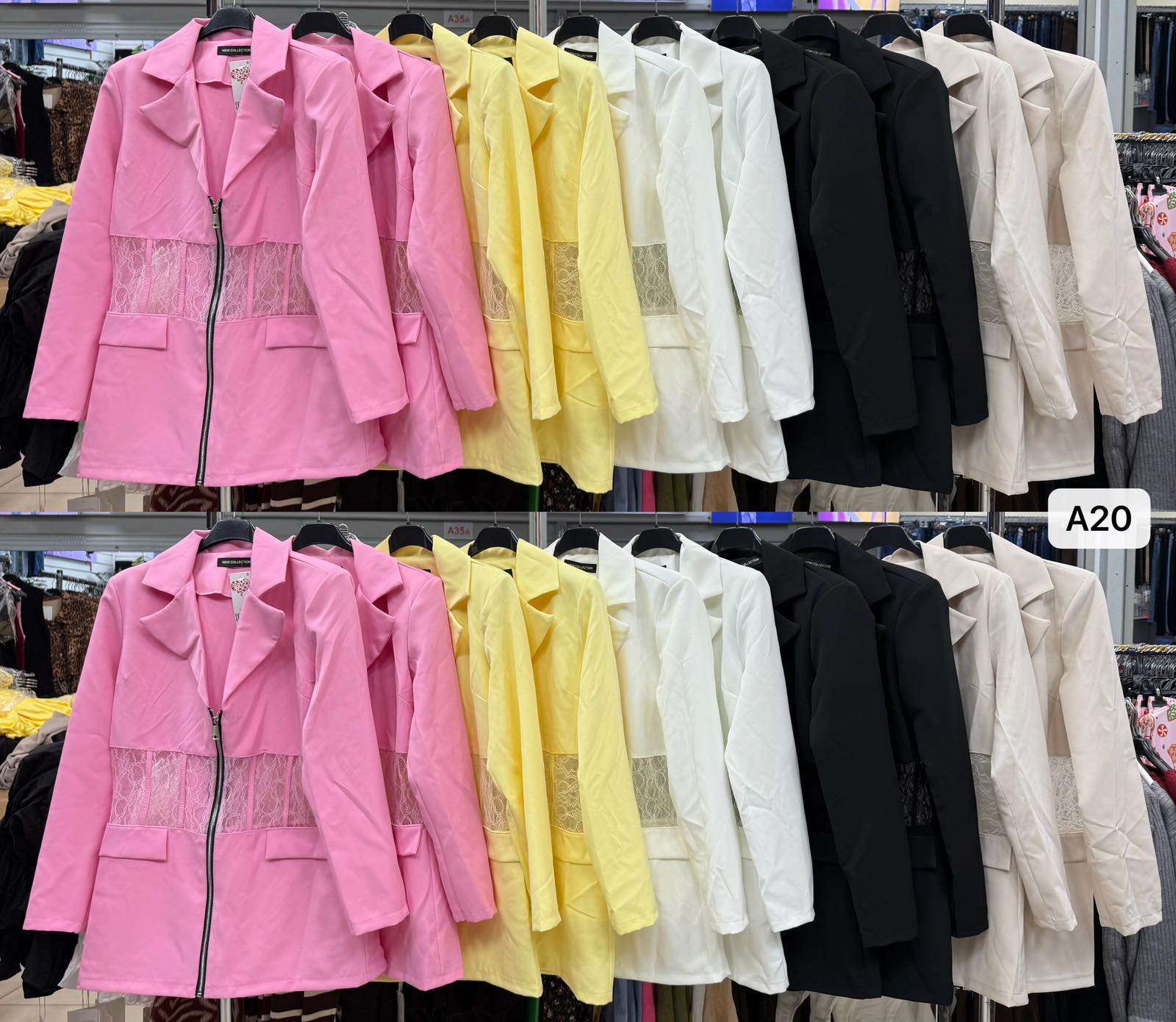 Żakiety i Marynarki  Damskie wloska  , Size uni, paczka  6szt ,mix kolor