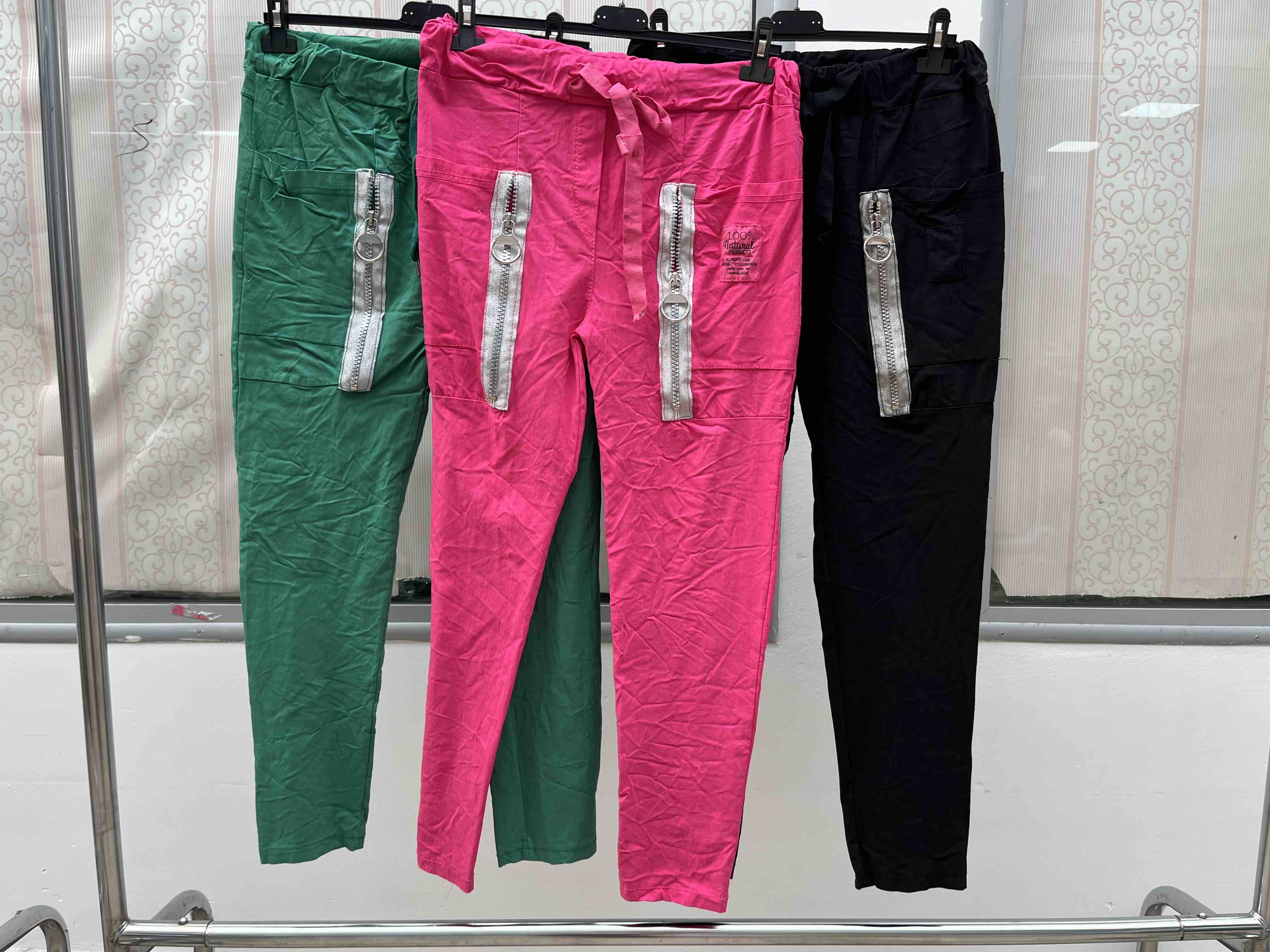 Spodnie Damskie wloska  , Size uni, paczka  6szt ,mix kolor