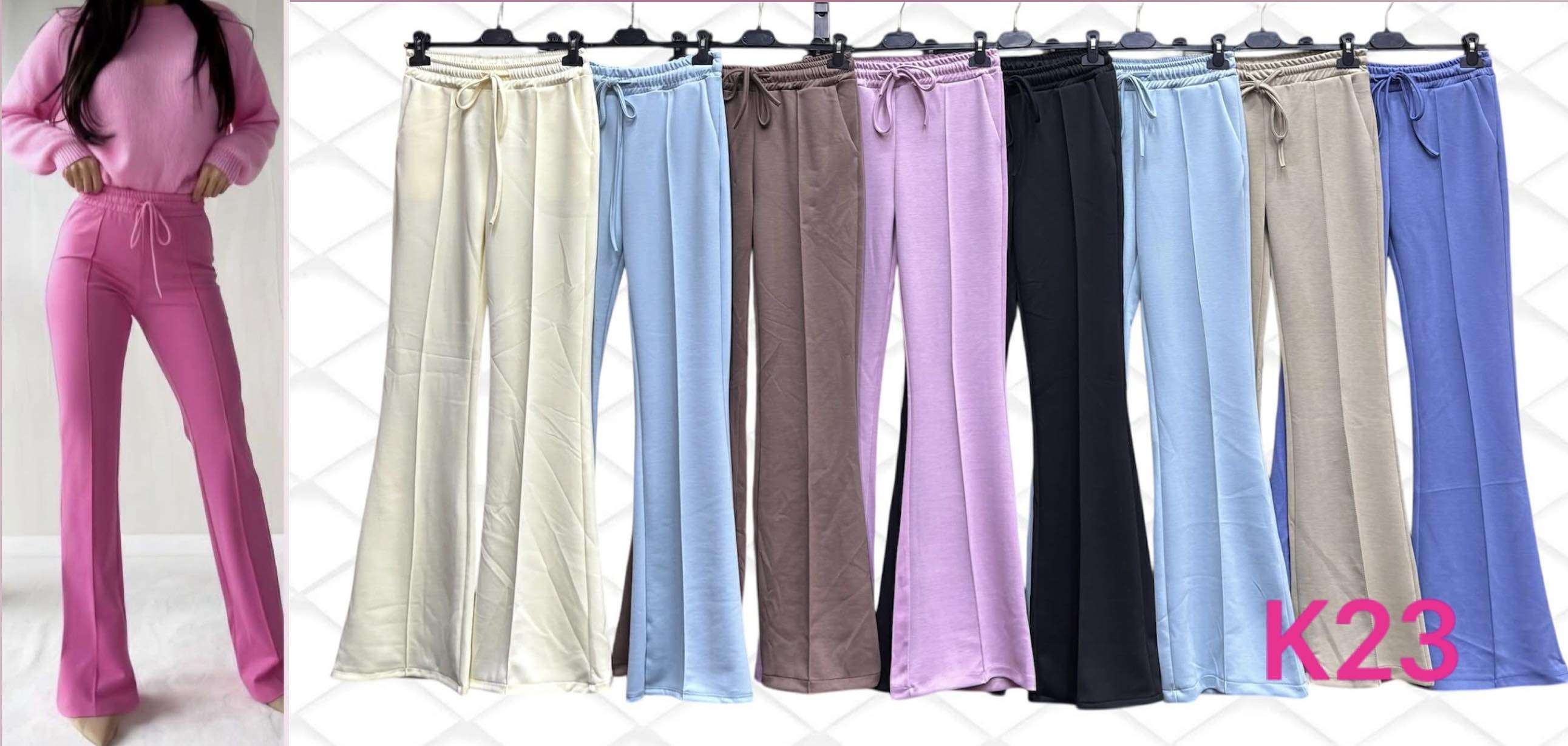 Spodnie Damskie wloska  , Size uni, paczka 6szt ,mix kolor