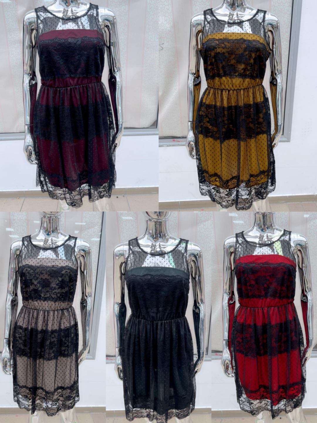 Sukienki  Damskie wloska  , Size uni, paczka  6szt ,mix kolor