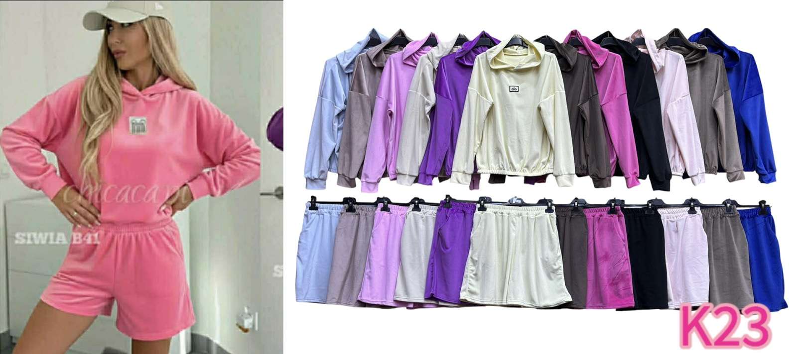 Komplety Damskie wloska  , Size uni, paczka  6szt ,mix kolor