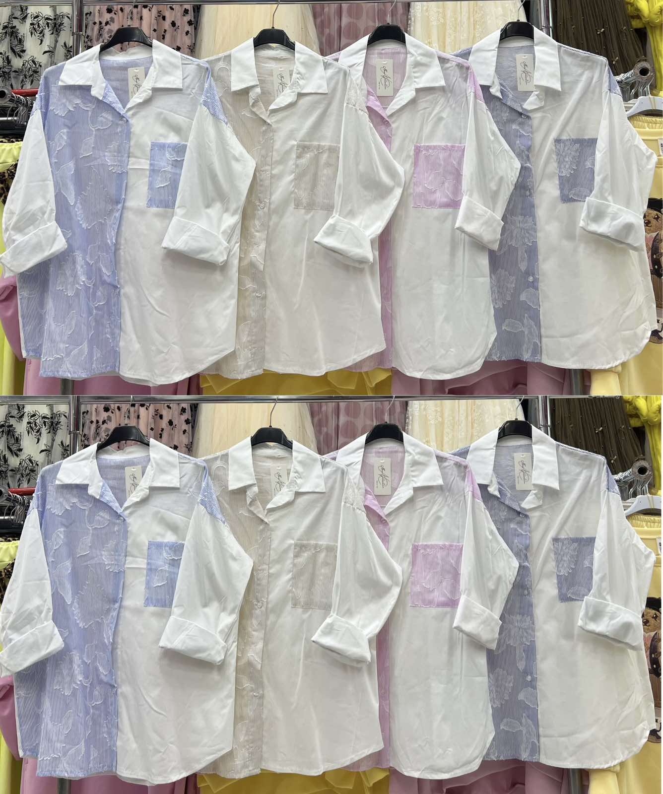 Koszule Damskie wloska  , Size uni, paczka  6szt ,mix kolor