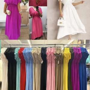 Sukienki Damskie wloska  , Size uni, paczka 6szt ,mix kolor