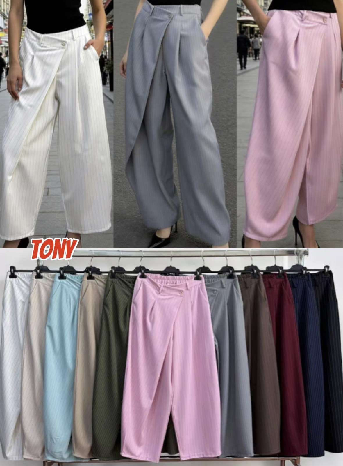 Spodnie  Damskie wloska  , Size uni, paczka  6szt ,mix kolor