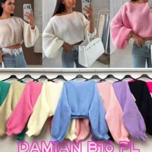 Swetry  Damskie wloska  , Size uni, paczka  6szt ,mix kolor