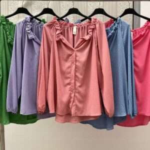 Bluzki  Damskie wloska  , Size uni, paczka  6szt ,mix kolor