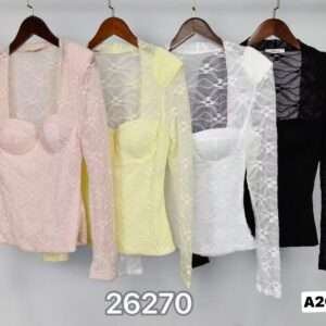 Bluzki Damskie wloska  , Size uni, paczka  6szt ,mix kolor