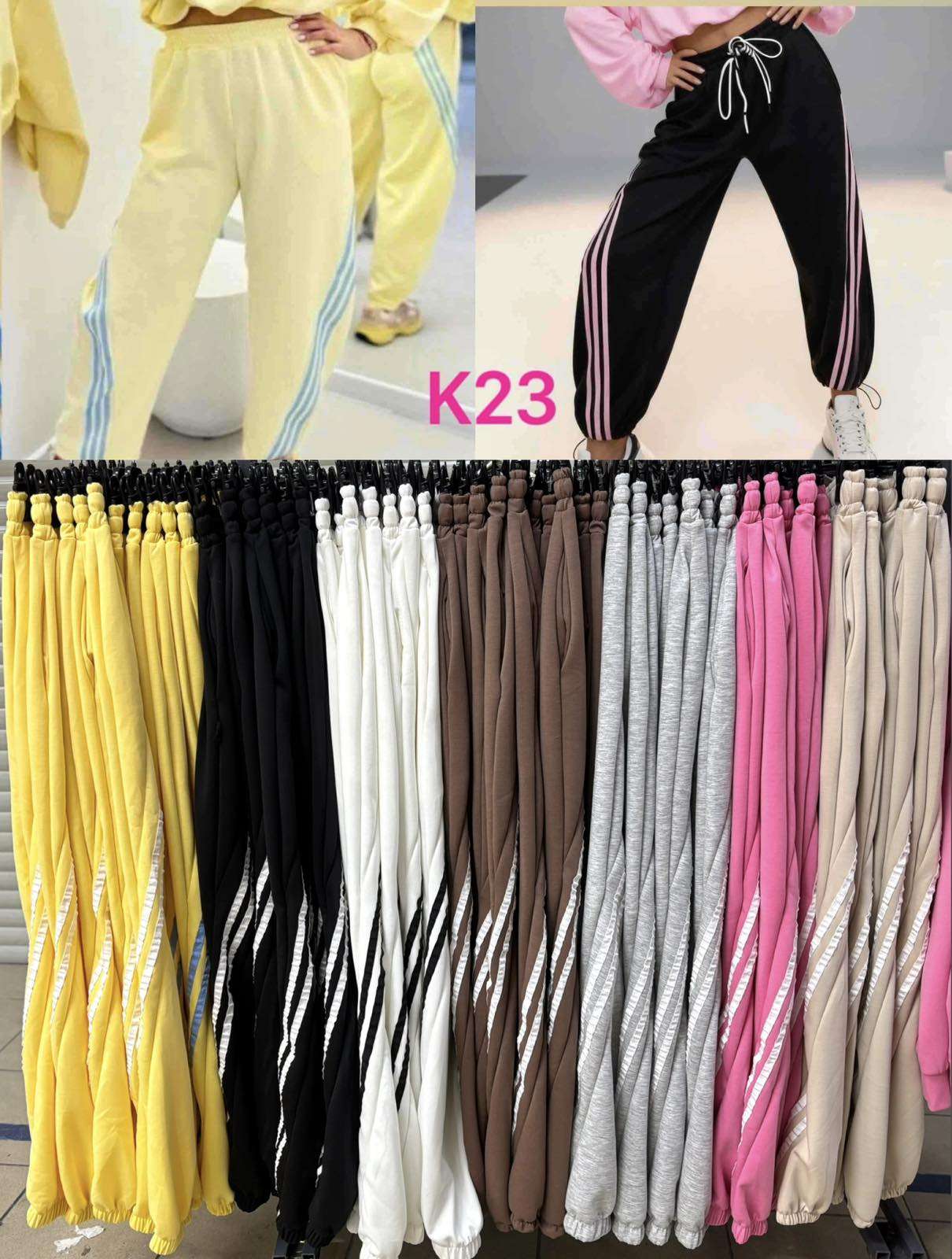 Spodnie Damskie wloska  , Size uni, paczka 6szt ,mix kolor