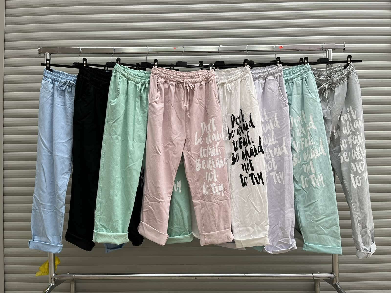 Spodnie Damskie wloska  , Size uni, paczka  6szt ,mix kolor