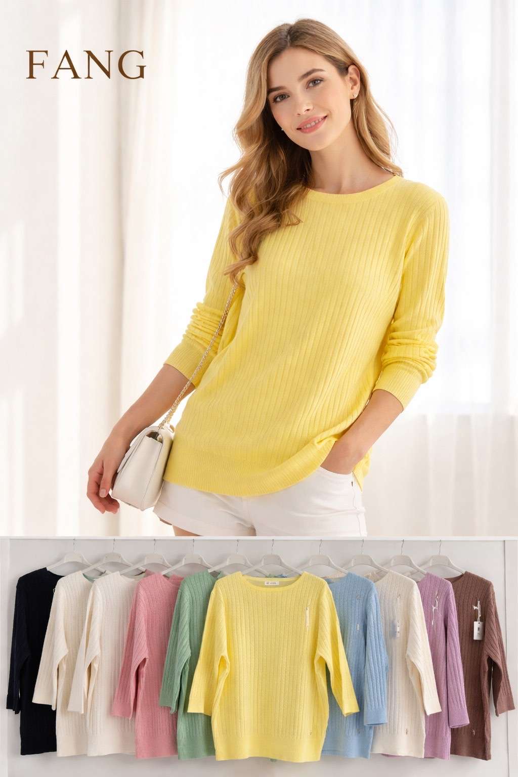 Swetry damskie , Size uni, paczka 10szt ,mix kolor