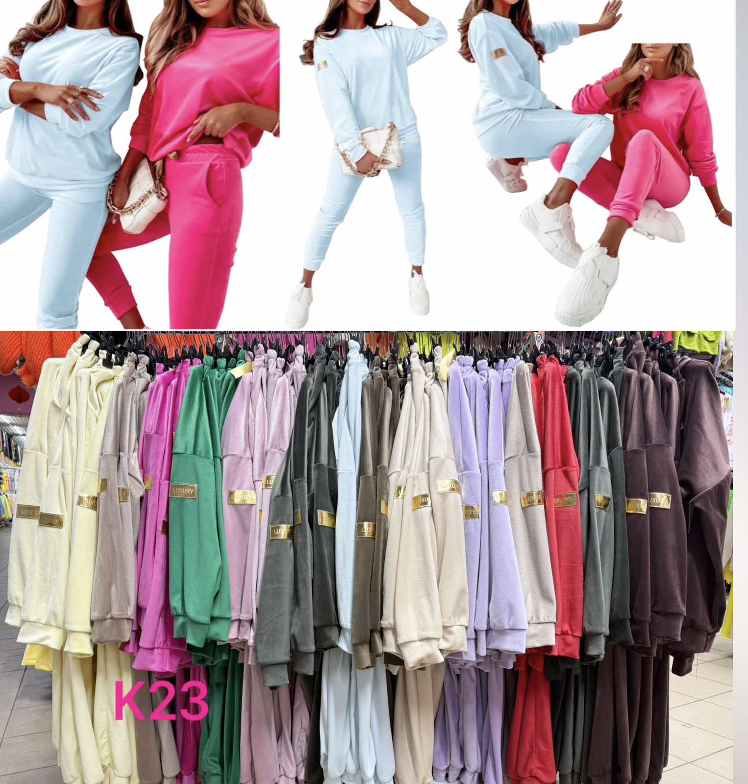 Komplety Damskie wloska  , Size uni, paczka  6szt ,mix kolor