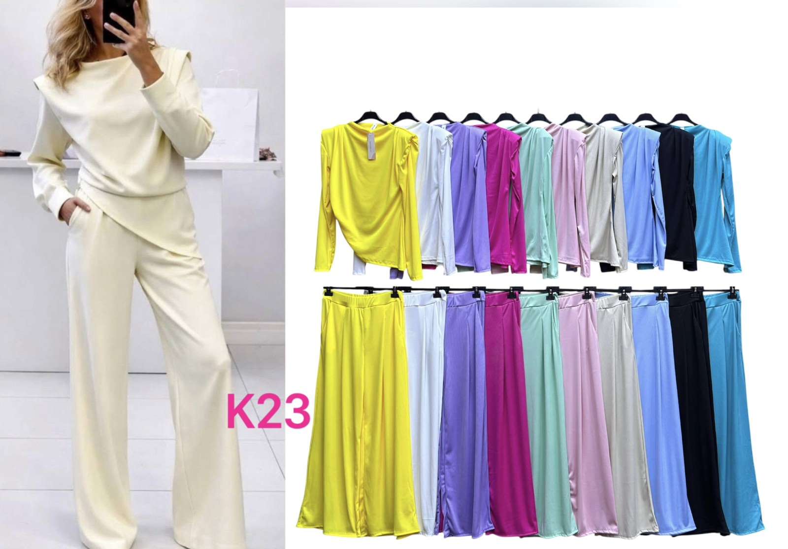 Komplety Damskie wloska  , Size uni, paczka  6szt ,mix kolor