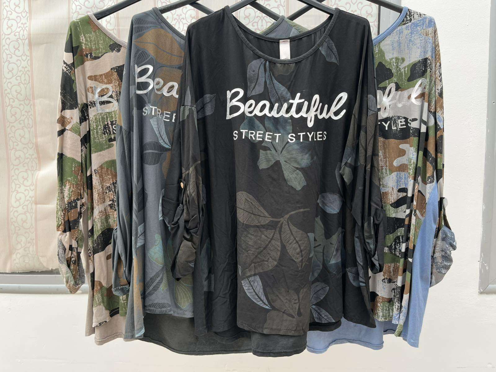 Bluzki  Damskie wloska  , Size uni, paczka  6szt ,mix kolor