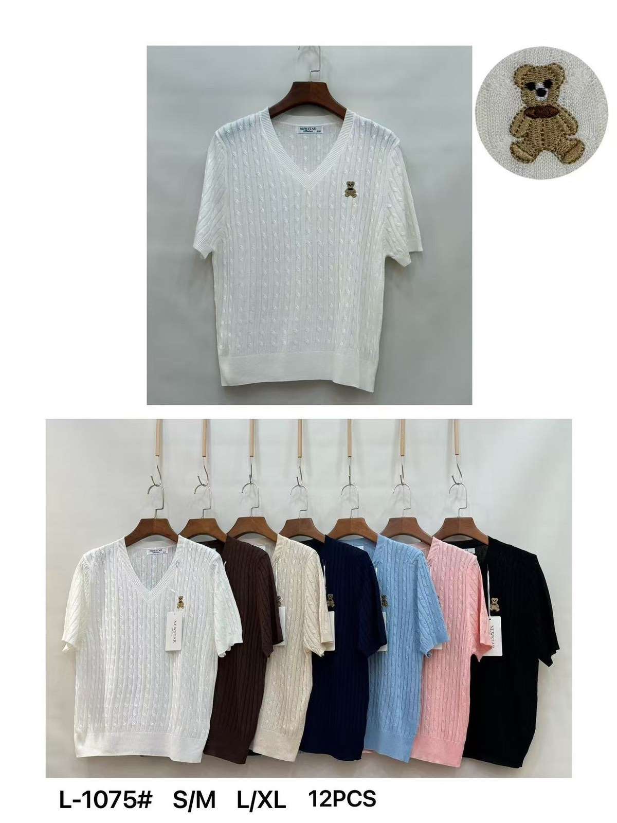 Swetry damskie , Size s/m-l/xl, paczka 12szt ,mix kolor